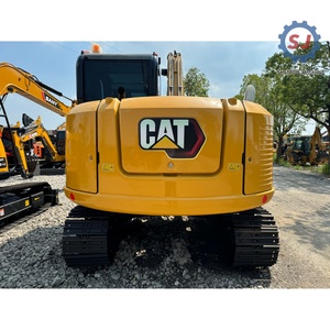 Mini-excavatrice Caterpillar 307 307D 307E2 d'occasion, 7 tonnes, avec roulement PLC, en bon état, moins chère qu'une neuve - Product Image 4
