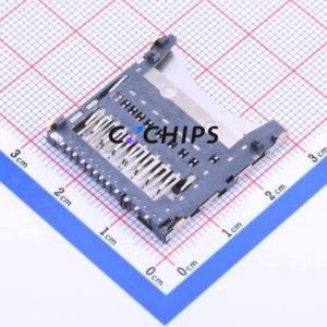 SD-109-ACP13H16 SD Card / Memory Card Connector SMD Connector Self-Return Type Standard SD Card Card Holder 4.4mm - Product Image 2