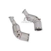 Tubo de Escape de Alto Flujo OEM SS304 para Audi RS6 RS7 C8 4.0T 2021-2022, Tubo de Escape Aislado para Mejora de Potencia