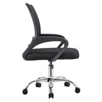 Chaise de bureau ergonomique pivotante et réglable rose, design moderne en maille bleue, idéale pour la maison et le bureau, vente en gros à prix abordable