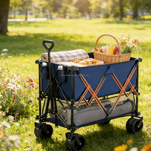 <span class=keywords><strong>Chariot</strong></span> de festival robuste sur roues, pliable, pour le camping, avec freins - Product Image 3