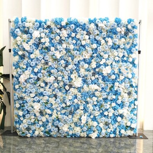 Outstanding Decorative Performance <b>Artificial</b> Flower Wall 8ftx8ft Wedding Event Reception Decor - Product Image 4