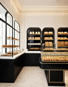 Vitrina de Madera para Panadería con Logotipo Personalizado, Iluminación LED, Impermeable y Ecológica, Mostrador de Pastelería Moderno para Tiendas Minoristas - Product Image 3