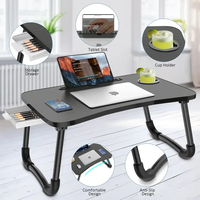 Logo personnalisé coloré respectueux de l'environnement bureau d'ordinateur portable Table d'ordinateur pliable Table d'ordinateur pliable pour le lit