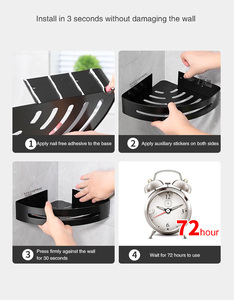 Meubles de toilette support de matériel poinçon gratuit ventouse toilette lavabo tenture murale fournitures salle de bain étagère de <span class=keywords><strong>rangement</strong></span> - Product Image 6