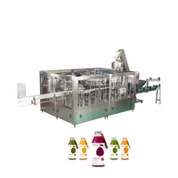 Machine de remplissage automatique 3-en-1 monobloc pour boissons gazeuses, limonades, eau citronnée et eau huileuse à petite échelle