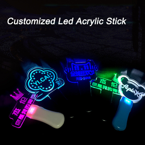 Karanlık konser parti malzemeleri kızdırma LED akrilik sopa özel LOGO LED ışık sopa - Product Image 5
