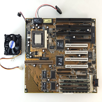 Placa base ISA Socket 7 GA-586ATV + Pentium MMX 200 MHz + 48MB RAM + Enfriador (Suministro a granel)