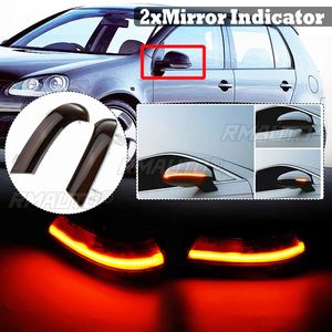 ไฟเลี้ยว LED แบบไดนามิก 2 ชิ้น สำหรับกระจกมองข้าง สำหรับรถยนต์ VW GOLF 5 GTI V MK5 Jetta Passat B5.5 B6 Sharan Superb EOS - Product Image 1
