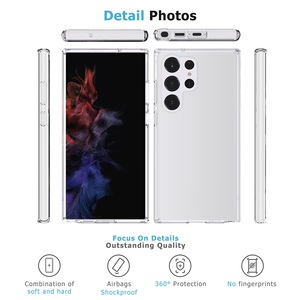 Funda de teléfono móvil 2 en 1 con purpurina transparente, para Samsung <span class=keywords><strong>Galaxy</strong></span> S23, S23, ultra, S23 Plus, venta al por mayor - Product Image 4