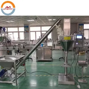Semi automatic powder filling packing machine manual dry flour packaging machinery auger filler and sealer cheap price for sale