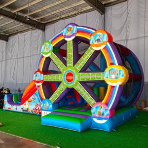 Structure gonflable combinée toboggan et grande roue de qualité commerciale, utilisable en eau et en air, pour le plaisir au <span class=keywords><strong>parc</strong></span> aquatique - Product Image 4