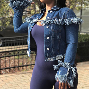 Winter <strong>Womens</strong> Cropped Denim Jackets Spring Blue Jean Jackets for <strong>Women</strong> 2025 - Product Image 3