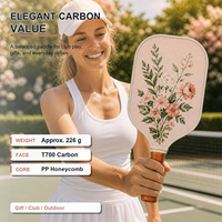 Fabricant OEM ODM de raquettes de pickleball en fibre de carbone T700 avec logo personnalisé, vente en gros, commande en gros, personnalisation prise en charge