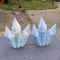 Modèle de cristal de glace gonflable, sculpture de glace LED, iceberg, accessoire pour événements d'hiver, Noël, fête, décoration de scène