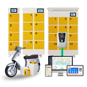 12 Slots Customized APP Control <strong>E</strong> <strong>Bike</strong> <strong>Charging</strong> <strong>Station</strong> Outdoor Scooter Motorcycle Lithium Battery Swap Cabinet - Product Image 6