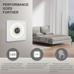 床暖房サーモスタットLED回転タッチで画面を調整室内温度コントローラー - Product Image 2