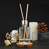 Diffuseur de parfum à bâtonnets en verre avec huile essentielle aromatique, flacons en verre fantaisie, prix de gros
