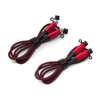 Nouveauté 60W 3A Nylon Tressé Durable 1M 2M Charge Rapide Type C à Type C Câble de Données pour Téléphones Portables.