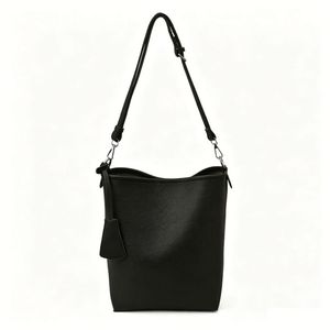 Custom Ladies Leather Bucket Bags With Full Embossing Logo Low Moq Purses <b>Handbags</b> - Product Image 4