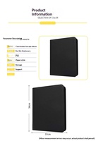 kw Album de cartes personnalisable à fentes pour cartes en papier européennes classées BGS/ Conception à quatre fentes compatible, reliure non-à feuilles mobiles