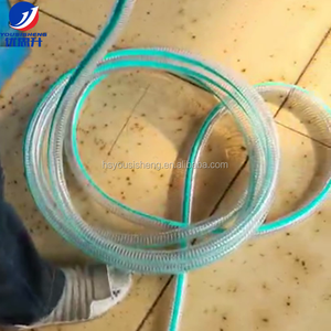 <span class=keywords><strong>Manguera</strong></span> de agua de trueno reforzada trenzada en espiral de alambre de acero inoxidable Flexible de plástico de PVC transparente de 3 pulgadas - Product Image 5