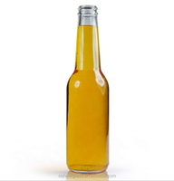Bouteille de bière en verre transparent vide de 330 ml (33 cl, 12 oz) pour soda et jus, prix de gros abordable