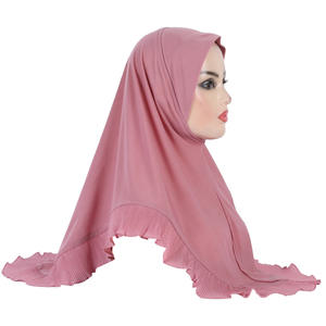 Instant <b>Hijab</b> With Under <b>Cap</b> Muslim Wholesale Big Size Soft Multi Color Jersey Instant <b>Hijab</b> - Product Image 6