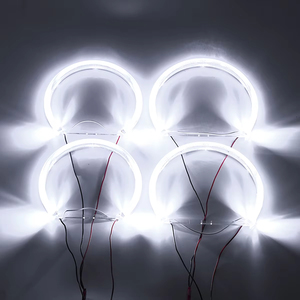 131mm 146mm LED yeux pour <span class=keywords><strong>BMW</strong></span> 3 5 <span class=keywords><strong>7</strong></span> série E46 <span class=keywords><strong>E39</strong></span> E36 E38 voiture Halo lumières Auto accessoires Tuning bricolage lumière diurne - Product Image 5