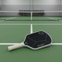 Raquette de pickleball sans bordure en fibre de carbone 3K alvéolée, personnalisable, pour l'entraînement, haute qualité, durable, portable, USAPA Entertainment