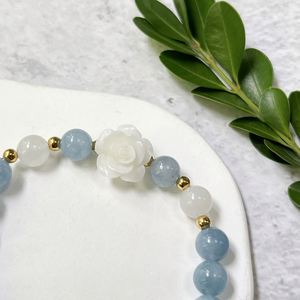 Pulsera de Piedra Natural con Cuentas de Vidrio Coloridas, Nuevos Comenzos, Profesional, Sin Comisión Intermedia, Auditoría de Fábrica, Soporte - Product Image 4