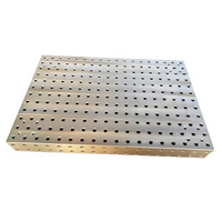 Table de travail en fonte multi-trous pour positionnement, table de soudage 3D flexible, pour utilisation avec fraiseuses industrielles et stations de soudage
