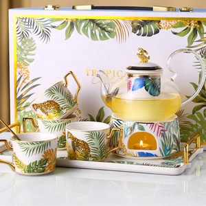 New Royal Fantasy Jungle Kitchen Accessories Luxury Bone China <b>Tea</b> Sets - Product Image 1