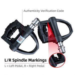 Pédales de vélo de route Gineyea P602 durables - Système SL compatible, pédales clipsables pour BMX/vélos pour enfants/cruisers, légères - Product Image 3