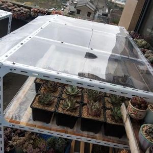 Panneaux de toiture transparents en <span class=keywords><strong>PC</strong></span> pour serres, auvents de jardin, fenêtres, patios, balcons – Protection UV, résistants aux chocs, gravés - Product Image 2