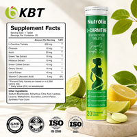 Complément alimentaire pour la perte de poids, marque privée OEM, comprimés effervescents détoxifiants avec Garcinia Cambogia