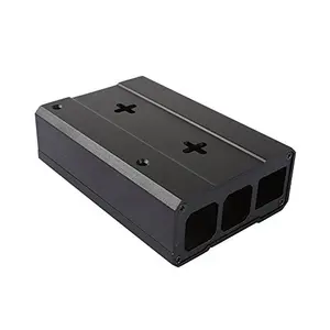 Oem Custom Custom custodie ad alta precisione scatola elettronica di colore nero custodia di giunzione in alluminio custodia/scatola di involucro di elettroni/scatola all'ingrosso