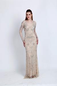 Vestido largo de alta calidad, Elegante ropa de noche con bordado, perfecto para bodas y fiestas - Product Image 4