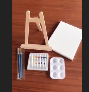 Vente en gros de chevalet en toile aquarelle pour enfants École Set de <span class=keywords><strong>dessin</strong></span> artistique pour artistes Set de <span class=keywords><strong>peinture</strong></span> chevalet en toile pour enfants - Product Image 2