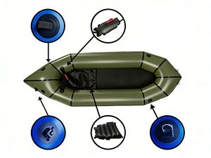Paquete inflable ultraligero, tela de TPU, pala de agua blanca ligera, Kayak, paquete de rafting, balsa, Kayak, barco - Product Image 5