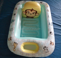 Inflatable Baby Bathtub Mini Portable Toddler Inflatable Bathtub Non Slip Infant Shower Basin for Kids Bath Best Gift