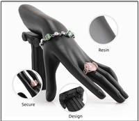 Support de rangement suspendu moderne et écologique en résine pour bagues et colliers, présentoir élégant pour pendentifs
