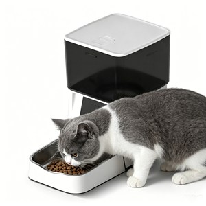 Nouvelle vente flash : Distributeur automatique de nourriture pour animaux de compagnie, distributeur intelligent portable, facile à nettoyer, bol pour chien et chat - Product Image 1