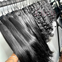 Paquets de cheveux bruts vietnamiens doublement étirés Vendeur en gros 15A 100% Cheveux humains vierges bruts à cuticule naturelle alignée