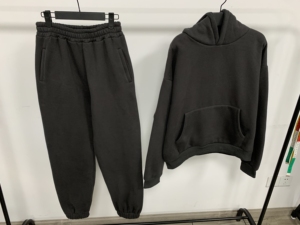 Dropshipping Ensemble de survêtement unisexe deux pièces Ensemble de survêtement en coton Pantalon de survêtement et <span class=keywords><strong>sweat</strong></span> à capuche - Product Image 3