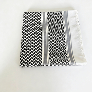 <span class=keywords><strong>Keffiyeh</strong></span> Etnik Berkualitas Tinggi, Motif Kotak-kotak Arab Muslim, Jacquard Bergaris, Syal Penutup Kepala Pria Musim Dingin, Bahan Bernapas - Product Image 5
