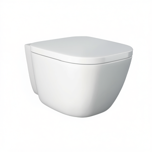 WC suspendu, longueur 58 cm, largeur 36,5 cm, design sans rebord, fixation dissimulée - Product Image 3