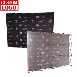 Mur d'affichage personnalisé en tissu, support de bannière pop-up, toile de fond portable pour scène - Product Image 1