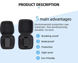 Estuche de Viaje para Reloj con Cierre de Lujo, Carcasa Semi-Rígida de EVA, Resistente a Impactos y al Agua, Ajuste Perfecto, Color/Logotipo Personalizable para Viajes y Campamentos - Product Image 3