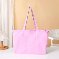 Sac fourre-tout personnalisé en nylon froissé pour salons professionnels et conférences, cadeau d'entreprise réutilisable, vente en gros, fabricant